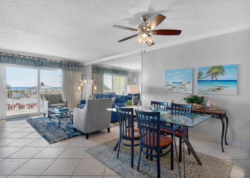 Interior of condo rental in Destin, Florida