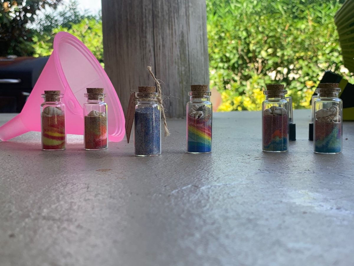 Sand bottle crafts